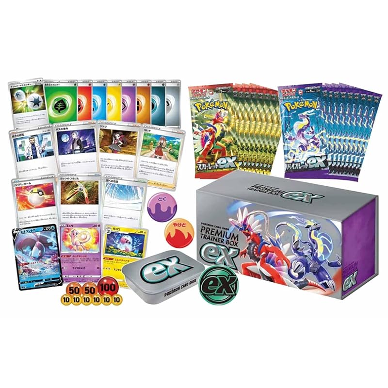 Pokemon Sammelkartenspiel Karmesin & Purpur Premium Trainer Box EX