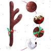 Car Christmas Decoration, Car Reindeer Antlers And Nose Set, Brown Christmas Reindeer Car Costume Christmas Antlers For Truck SUV Car Decor,Xmas Gift