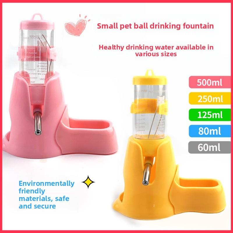 Hamster Water Bottle With Steel Ball Valve Leakproof Drinking Dispenser For Small Pets