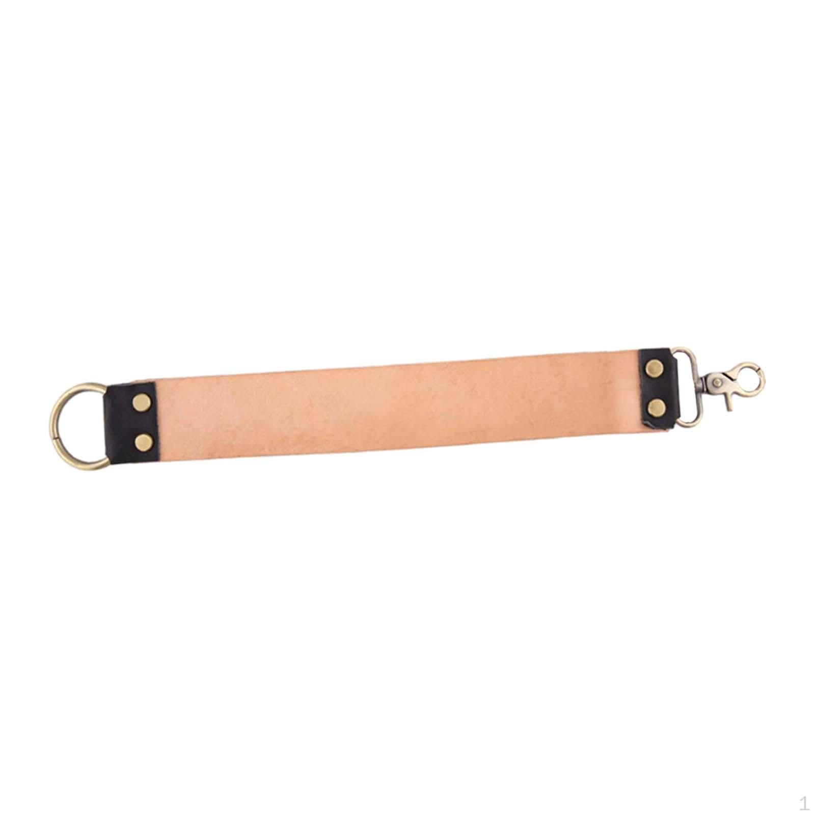 

Premium Leather Strop Belt for Straight Razor - Professional Grade Sharpening Tool Barbers 30cmx4.5cm