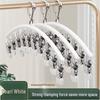 Stainless Steel Multi-Clip Windproof Sock Hanger