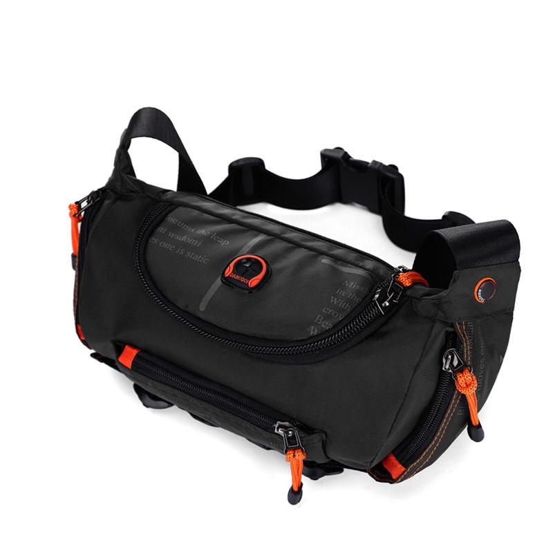 Men’s Sports Waist Bag Waterproof Multi-Pocket Sling Bag for Outdoor Travel & Commute