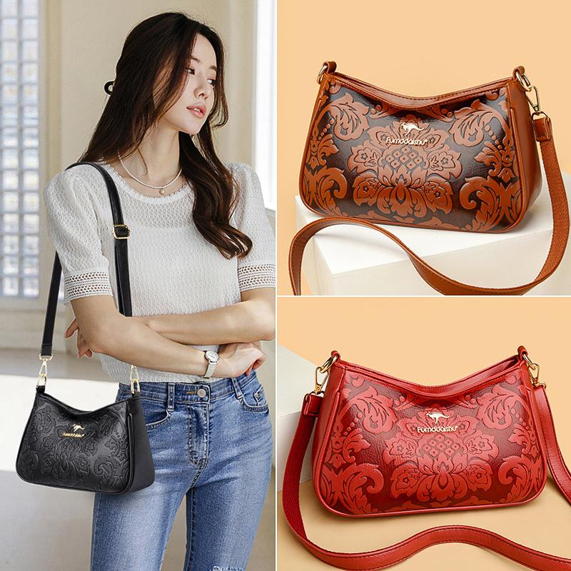 Damentasche neue Umhängetasche mittel geprägt Mode Temperament Damen Schultertasche