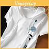 Pure Womens Fit Cotton Loose Hooded Tshirt 2025 Korean Style Summer Fashion