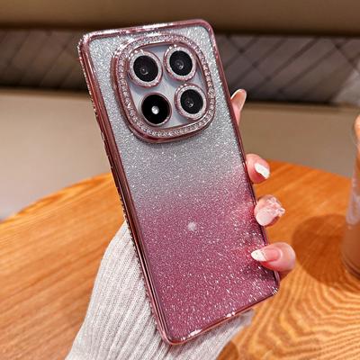 Luxury Plating Rhinestone Glitter Case For Xiaomi Remi Note 14 13 Pro Plus 12 11 10 Pro 11S 10S 14C 13C A3 Soft Silicone Cover