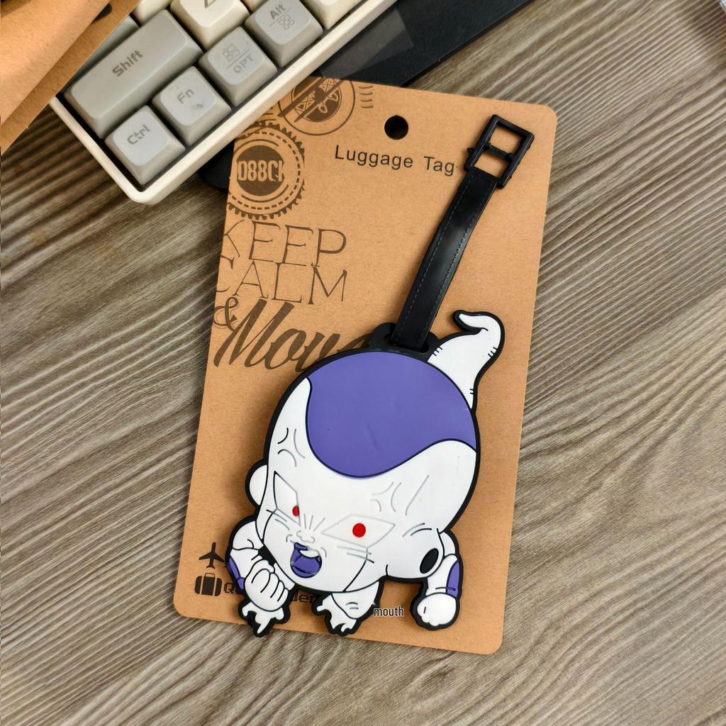 Anime Cartoon Cute Dragon Ball Goku Buu Vegeta Luggage Tag Suitcase Label