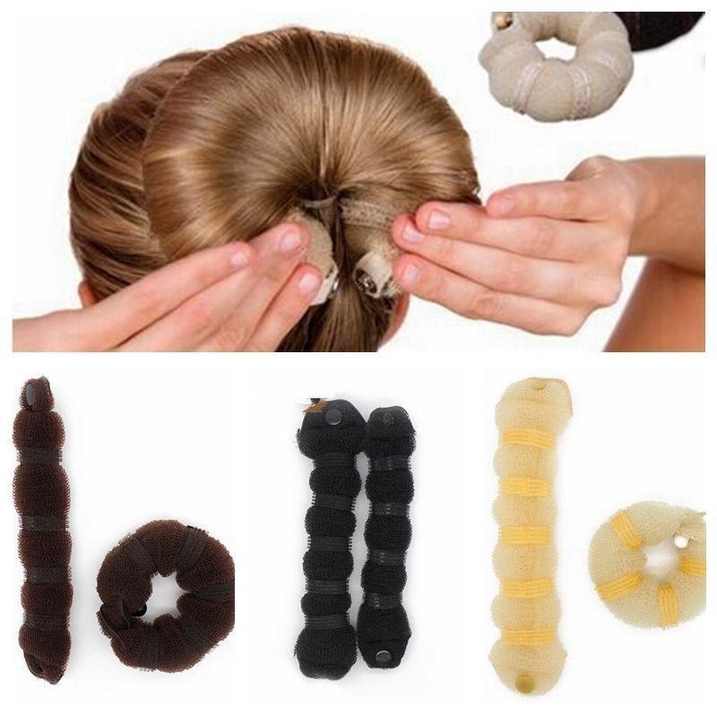 Creative Nylon Hair Bun Tool Comfortable Non-tugging Elegant Hair Bun Styler