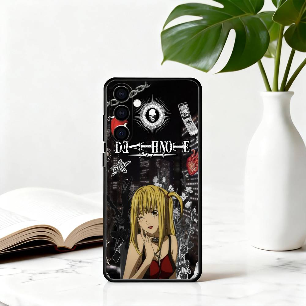 D-DeathS N-NoteS M-MisaS A-Amane-es Чехол для телефона Черный Силикон Мягкий Для Samsung Galaxy A73,A72,A71,A70,A53,A52,A51 Samsung a32 4g