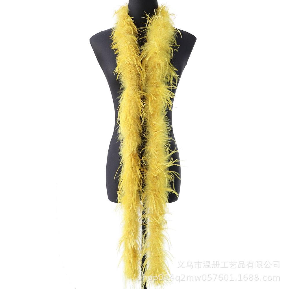 South African Ostrich Hair Top Performance Dress Raw Material Feather Top Diy Hat Scarf Down 2 Meters