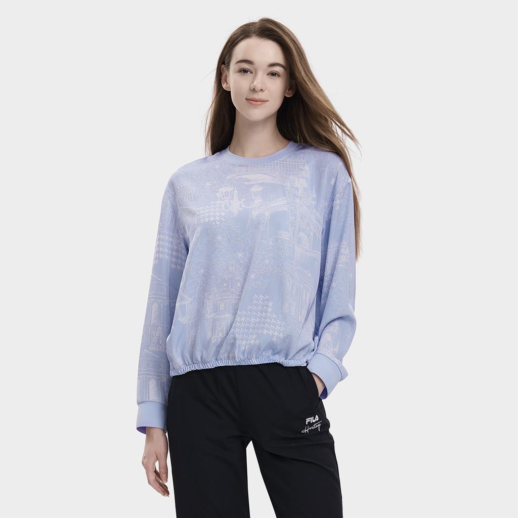 New FILA Sweatshirt Women's All Over Print F11W338705F-ZA