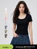 2026 Women's Summer Casual U-Neck Loose Short-Sleeve Top: Breathable, Trendy, Soft