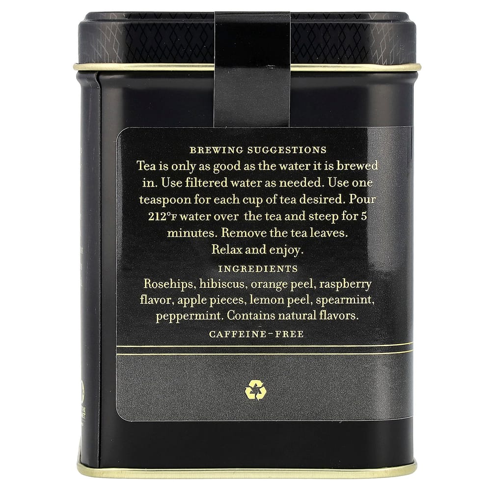 Harney & Sons Raspberry Herbal Tea, Caffeine-Free, 112g (4oz)