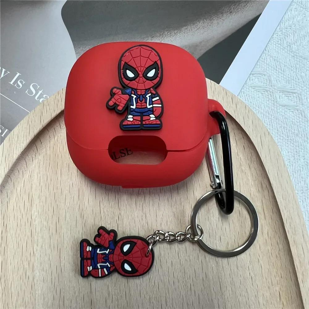 New For Anker Soundcore Liberty 4 NC Headphone Case Cartoon Silicone Blutooth Earbuds Charging Box Protective Shell With Keyring
