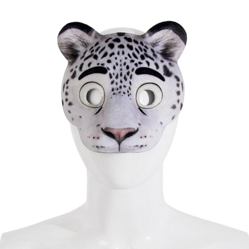 Cartoon Animal Masks For Kids Role Play Soft EVA Adjustable Elastic Strap Safe Costume Party Accessory Halloween School Performances