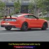 Carbon Fiber Dual Outlet Rear Lip Spoiler for 15-17 Ford Mustang