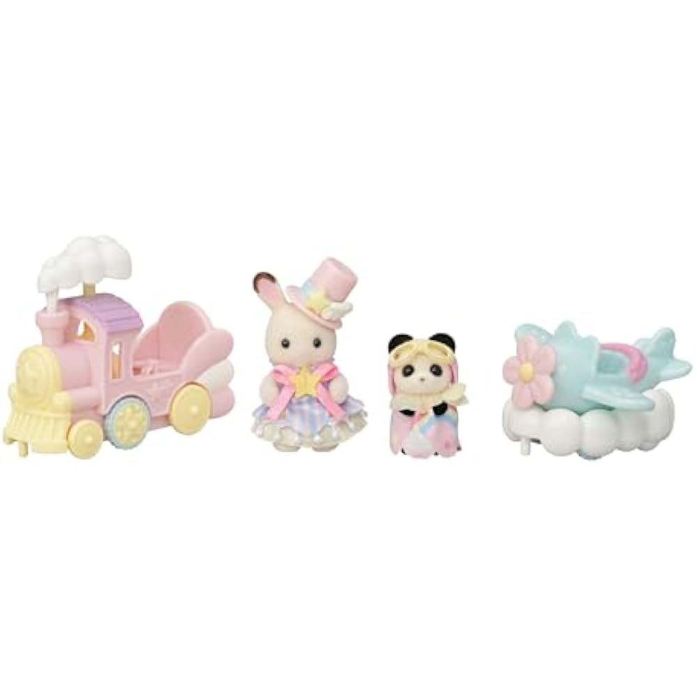 Sylvanian Families Amusement Park [Amusement Park Set -Steam/Train-] Co- 79 ST Mark Certified Toy...