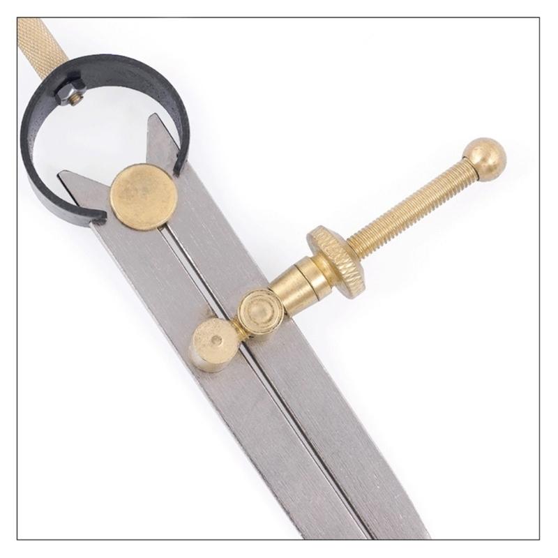 Divider Leather-Compass 4/6/8 Inch Metal-Compass Leather Divider Tool Carbon Steel Scriber for Woodworking Geometry
