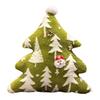 Christmas Tree Plush Pillow Cartoon Stuffed Toy Soft Sofa Cushion Holiday Home Decoration for Couch Bed