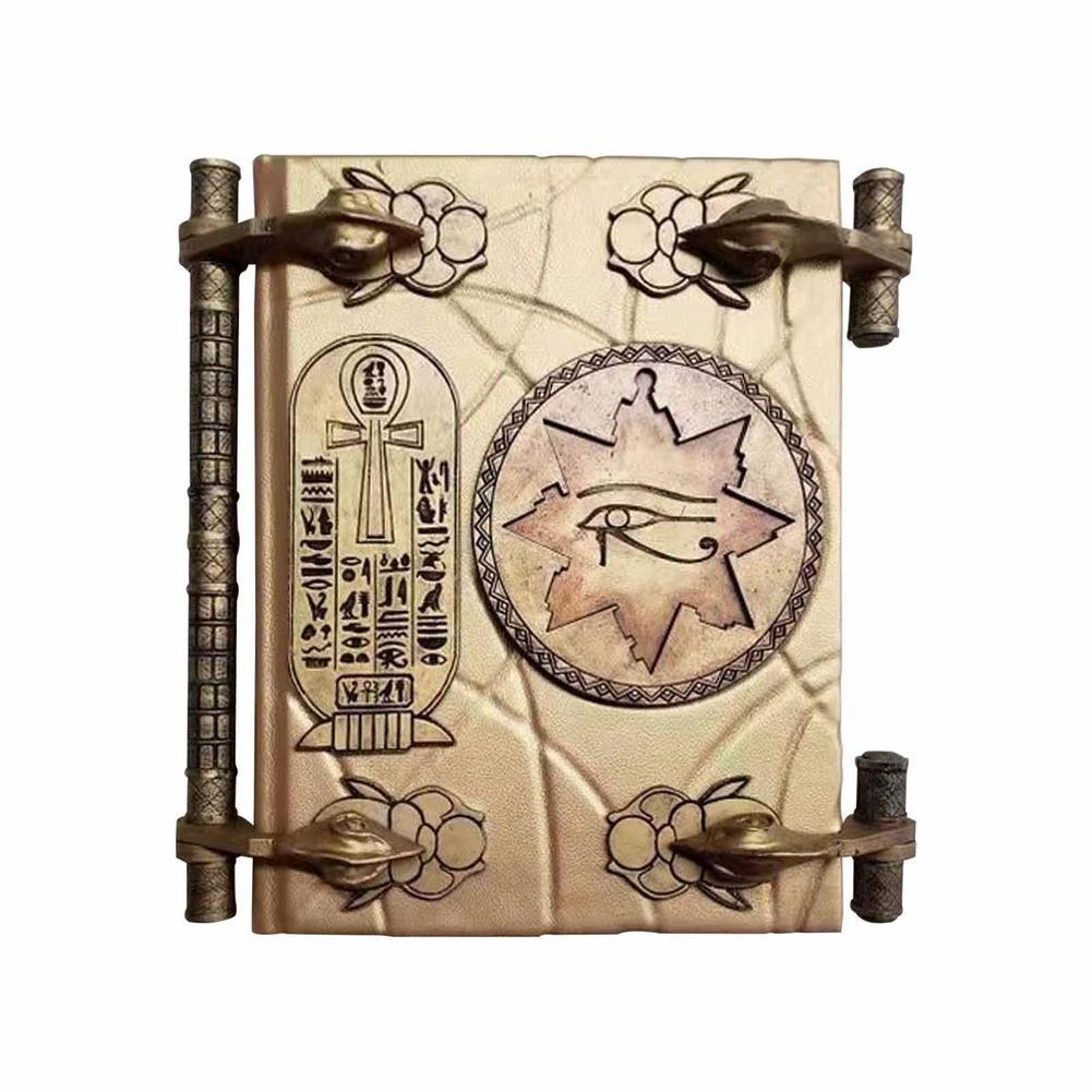 Wooden Vintage Storage Box Mummy's Book Of Death Resin Decoration Crafts Decorations Magic Hall I8H5