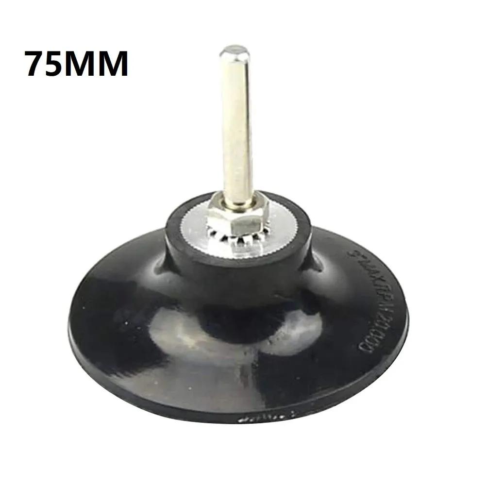 Schleifscheibenhalter 25/50/75MM Schwarzer Halter Schleifwerkzeug 1/4 Zoll Schaft 1 Stück 20000 U/min Schneller Wechsel Gummi+Stahl