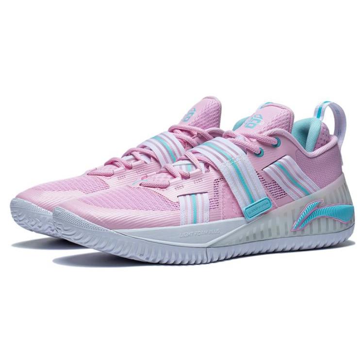 Li Ning Fury TPU Cushioning Support Low top Basketball Shoes Men's First Pink Lotus ABFT019-6