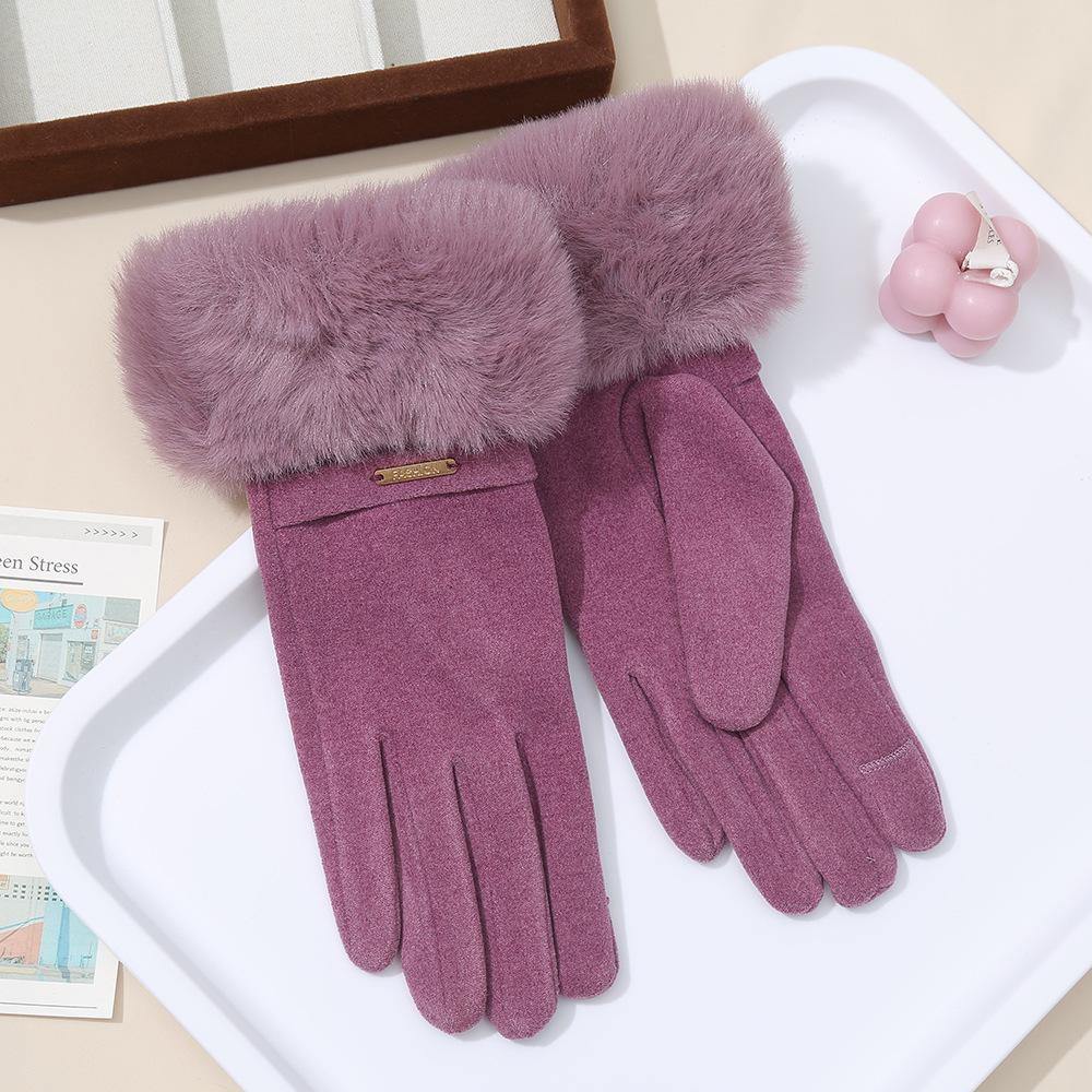 

Women s Touchscreen Thermal Gloves – Windproof, Fleece-Lined for Outdoor Riding and Driving