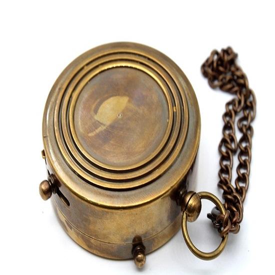 To My Daughter Graduation Day, Birthday Gifts Replica of  Brass Camping Compass with Wooden Case Home Décor  Working..