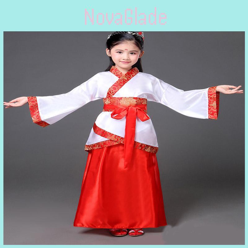 Elegantes Ruqun im altchinesischen Stil für Mädchen und Kinder, langes Feen-Infantakleid