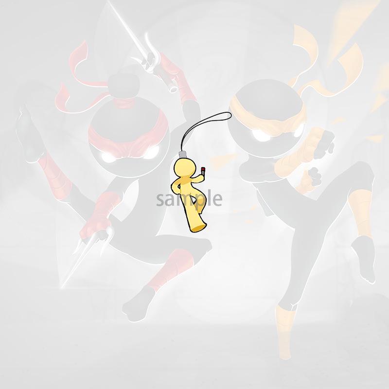 Přívěsek Chai Stickman: Fanouškovský mobilní přívěsek Alan Becker pro studenty