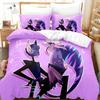 Fashion Cartoon Hazbin Hotel Bedding Set Duvet Cover Set With Pillowcase Twin Full Queen King Bedclothes Bed Linen Home Textiles