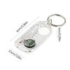 Pocket Survival Compass Multifunction Mini Keychain Camping Compass Thermometer Outdoor Climbing Tester Survival Guiding  Tool