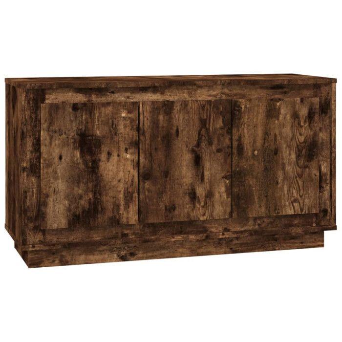 VidaXL Buffet chêne fumé 102x35x55 cm bois d'ingénierie 831890