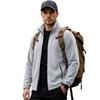 Men S Fleece Zip Stand Collar Jacket Outdoor Warm Plus Size