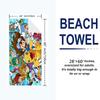 Digmon Print Beach Towel, Large Soft Quick Dry Towel for Beach Camping Swimming