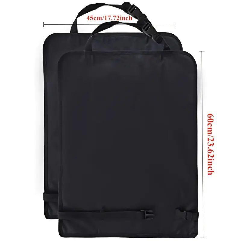 1/2pcs Car Seat Back Kick Protectors Polyester Automotive Seat Covers, Protection from Dirt, Mud, Fit for Most Vehicles