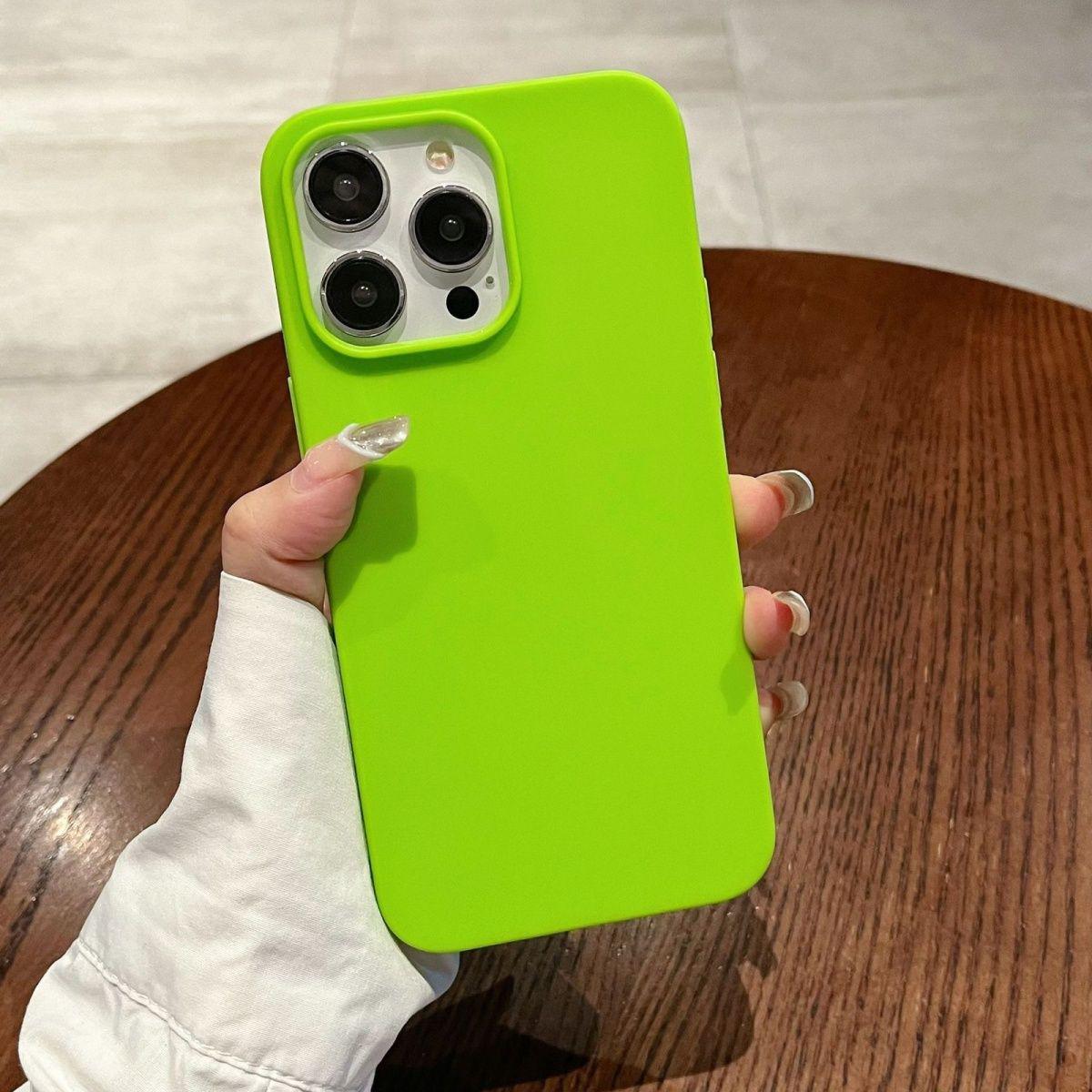 Minimalistische matte Softshell-Sturzsichere Hülle für iPhone 12 bis 16 iPhone 14