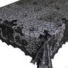 Black Lace Halloween Table Cloth Decoration Cover, Spiderweb Tablecloth for Holiday