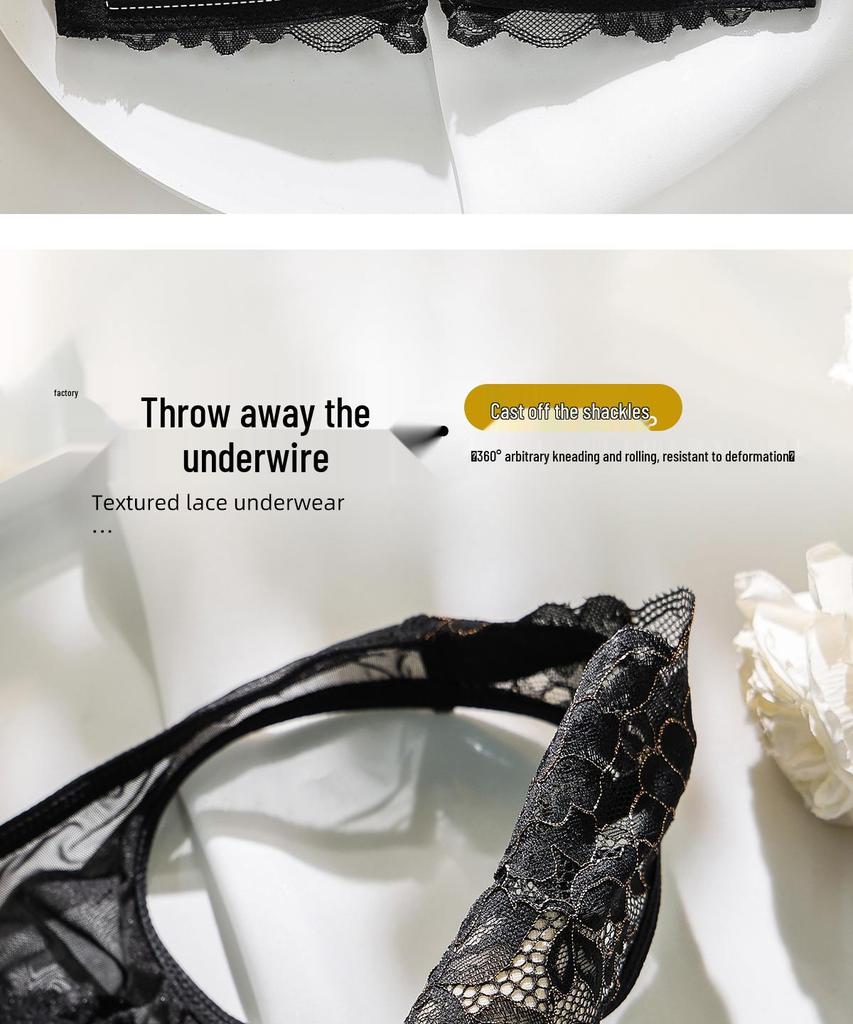 Reggiseno Push-Up Ricamato Stile Cinese: Chiusura anteriore, Sollevamento e Supporto per Seno Piccolo