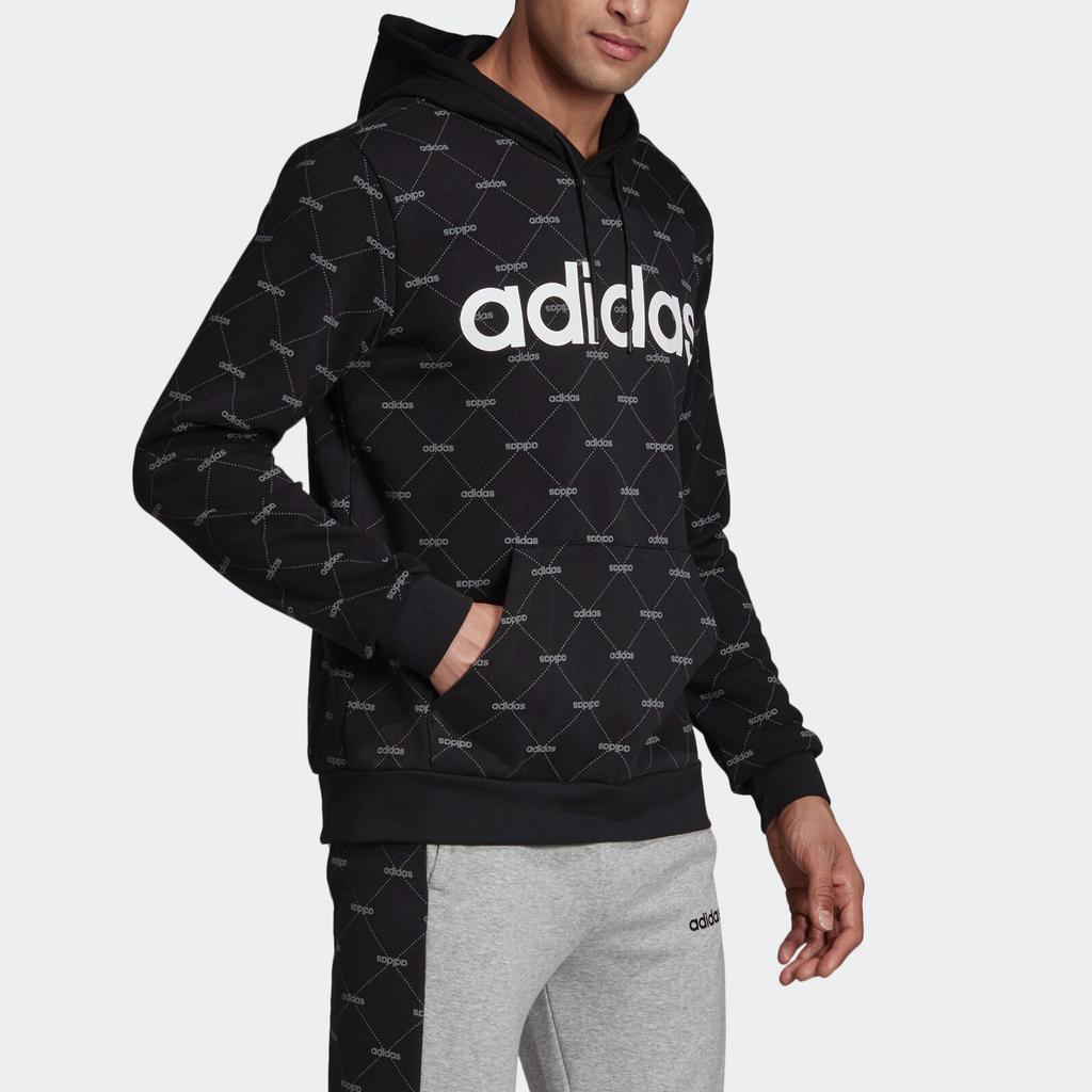 Adidas Neo Core Fav Hoodie Casual Sports Pullover Jacket Men Tops Black EI6256
