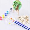Wooden scrapbook plywood circles 50pcs Wheel for painting and decorating 5cm
