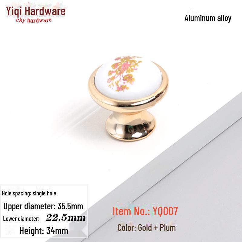 Czarno-biały europejski styl złoty uchwyt do drzwi do szafki, szafy, szuflady i szafki na buty