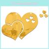 Beautiful 3d Love Heart Mirror Wall Stickers Decal For Stylish Home Decor
