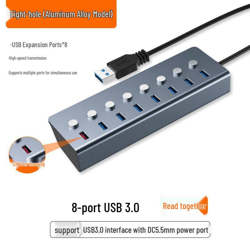 Xiaomi USB Hub Multi-Port Extender with Power Switch