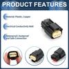 INFINAUTO 1 Set 3 Pin Ignition Coil Waterproof Connector Plug for Ford Mazda Plastic
