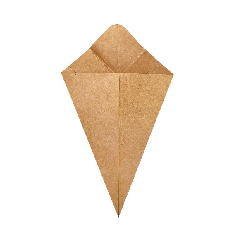 50Pcs French Fries Box Cone Chips Ketchup Cup Fast Food Restaurant Take-Out Disposable Food Paper Package