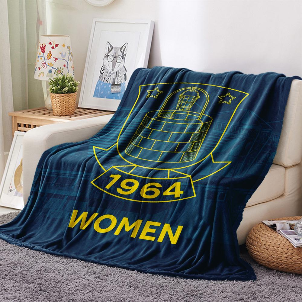 Brøndby IF  Print Flannel Blanket, High quality Comfortable for All Seasons, Home Decor, Warmth and Comfort