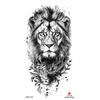 2026 Nuovo Tatuaggio Temporaneo Impermeabile Adesivo Fuoco Foresta Leone Lupo Tigre Flash Tatuaggi Uomo Corona Corpo Braccio Finto Tatuaggio