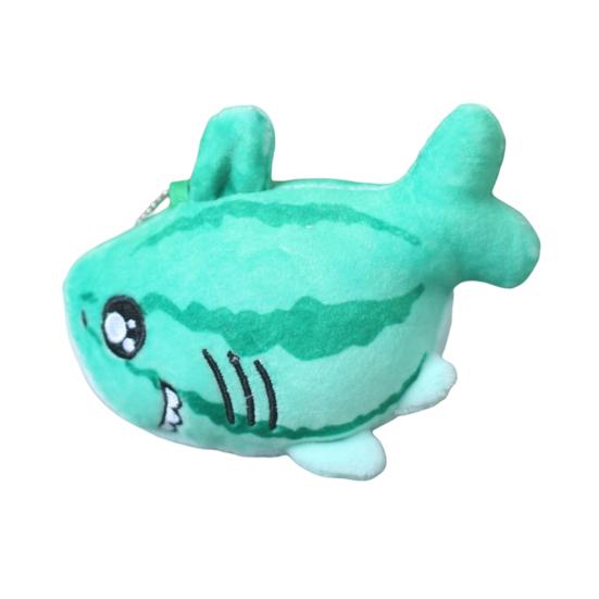 12cm Shark Plush Pendant Creative Lovely Watermelon Shark Bee Plushie Ornament Soft Cartoon Stuffed Animal Doll Plush Toy Backpack Decor