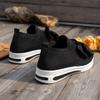 Fashion Mid-heel Flat Single Shoes New Summer Round Head Deep Mouth Net Fabric Butterfly Knot Soft Sole Non-slip Cloth Shoes