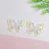 100Pcs Resin Colorful Butterfly Charms Flat Back Resin Cabochons Embellishments for Photo Frames Scrapbooking Hair Clips Decor